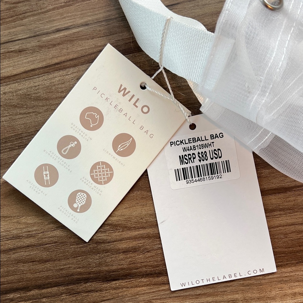 Wilo White Transparent Tote Bag - Picture 4 of 6